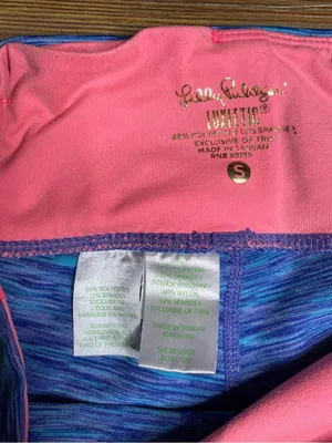 Lilly Pulitzer Luxletic Weekender UPF Crop Leggings Blue Space Dye Athletic S thumbnail 4