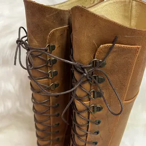 Je-Ver Lace-up Western‎ boots size 8 Fisherman Core Bin 21 thumbnail 4