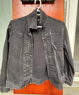Uniqlo Washed Black Denim Jacket thumbnail 1