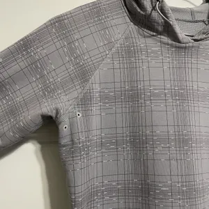 Nike Dri-FIT Women's Hoodie Pullover Gray Plaid Athletic‎ Top Activewear Medium thumbnail 5