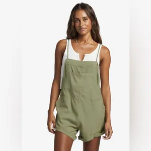 ✨Billabong Wild Pursuit Short Sz Large Sage Overalls✨ thumbnail 8