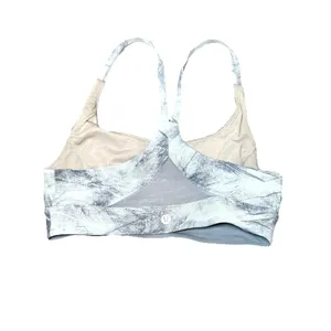 Lululemon Sport Bra Train Times Gray Size 6 Medium Support Mesh Yoga Gym thumbnail 4