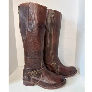 Bed Stu Glaye Tall Riding Knee High Boots Rustic Teak 8.5 thumbnail 7