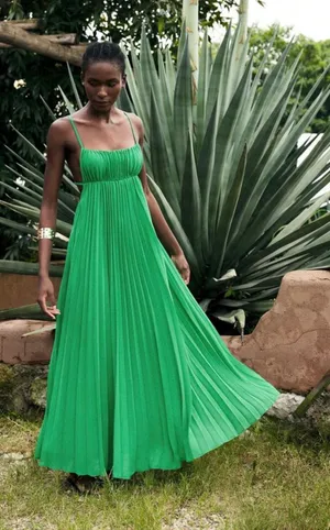 SheIn Green dress thumbnail 1
