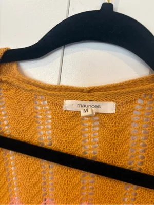 Maurice’s colorful short sleeve cardigan size medium thumbnail 4