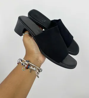 Vintage Y2K Black Block Heel Sandals Women's Size 8 Grunge Whimsical thumbnail 1