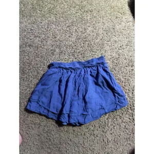Hollister Women Blue Ultra High-Rise Skirty Shorts Smocked‎ Waist Swiss Dot XS thumbnail 4