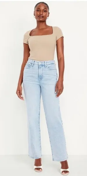 Old Navy Jeans Sky-Hi Wide-Leg thumbnail 1
