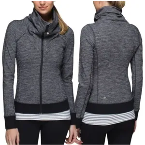 Lululemon Be Present Jacket Coco Pique Black 2 thumbnail 16