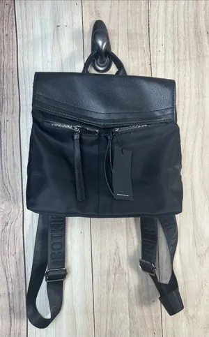 NWT - BOTKIER Women's 'TRIGGER MINI' Black Nylon/1Leather BACKPACK - O/S thumbnail 1