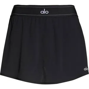 Alo Yoga Match Point Tennis Skirt Black Logo Elastic Skort Small W7158R thumbnail 4
