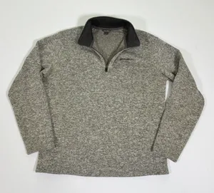 Eddie Bauer Mens XL Gray Heather Quarter Zip Fleece Pullover K3066581 thumbnail 1