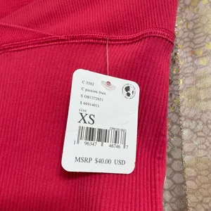 Free People Movement Free Throw Ribbed Hot Pink Bike Shorts Passion Fruit XS thumbnail 3