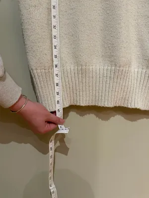 H&M Cream Knit Sweater Dress thumbnail 6