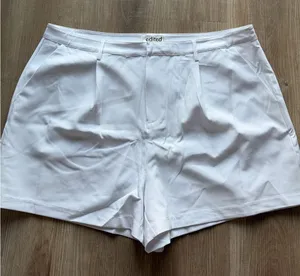 Edikted White High-Waist‎ Tailored Shorts thumbnail 1