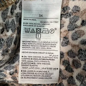 Old Navy Animal Print Pull On Midi Skirt Womens 3X Side Pockets Workwear Casual thumbnail 10