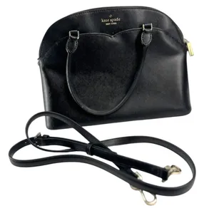 Kate Spade New York Payton Medium Dome Satchel Bag Purse Top Handle Black thumbnail 1