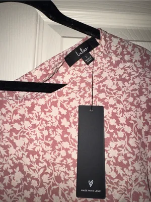 Lulu's Dusty Rose Floral Long Sleeve Mini Dress - Blush Print thumbnail 2