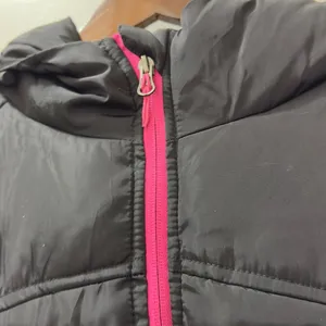Reebok | NWOT Women's Black Pink Trim Thick Winter Puffer Jacket Coat (size XL) thumbnail 12