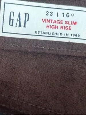 Gap brown faux leather pants thumbnail 2