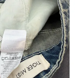 Tiger Mist Baggy‎ Wide Leg Jeans Mid Rise Blue Wash Straight Denim XS thumbnail 12