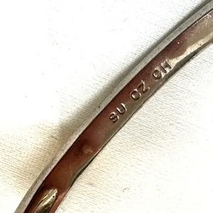Rhodium plated cubic zirconia hinged bangle bracelet thumbnail 5