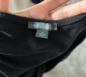 Wild Fable Black Crop Top thumbnail 4