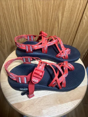 Chaco Red Strappy Trail Sandals thumbnail 2