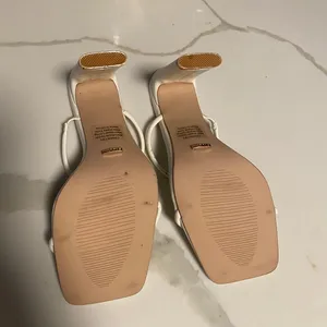 Boutique White Strappy Heels thumbnail 4