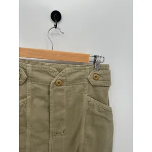 Free People Mini Skirt Women 10 Green Army Cargo Grunge Moto‎ Festival Summer thumbnail 3
