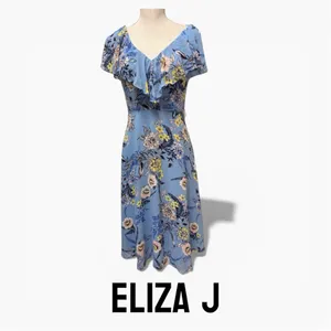 ELIZA J Spring Floral Print Dress Size 6 *missing sash* thumbnail 2