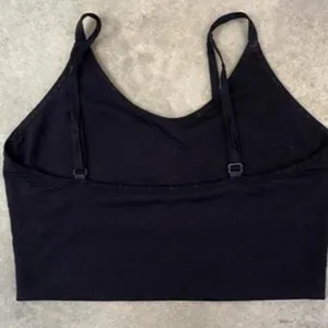 Navy Halter Crop Tank Top Cami Y2K Clean Girl M thumbnail 7
