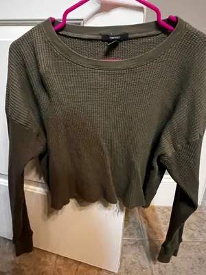 Forever 21 Waffle Knit Crop Top thumbnail 1