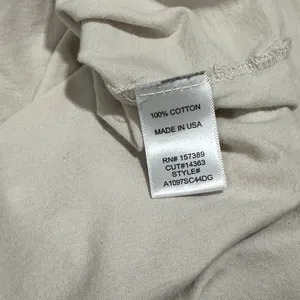 Originality Outer Banks T Shirt Womens S Cream Cotton Made in USA Slight Crop thumbnail 5
