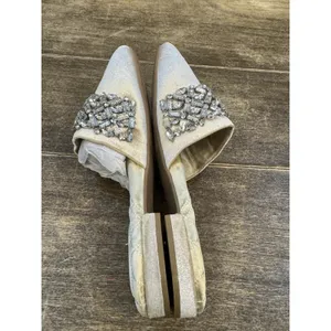 Birdies‎ Limited Edition Songbird Snow Crystal Velvet Embellished Mules Size 9 thumbnail 8