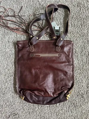 Myra Bag Golden Studs Leopard Animal Print Shoulder Bag Brown/Beige Zip Medium thumbnail 5