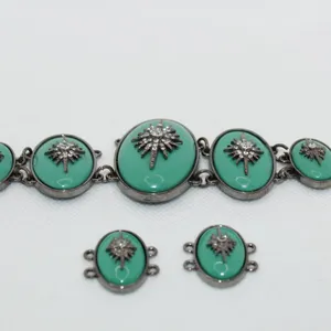 Turquoise Rhinestone Bracelet thumbnail 4