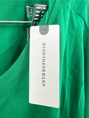 Anthropologie Maeve NWT Green Ruched Side Ties Dolman Shirt Size Medium thumbnail 5