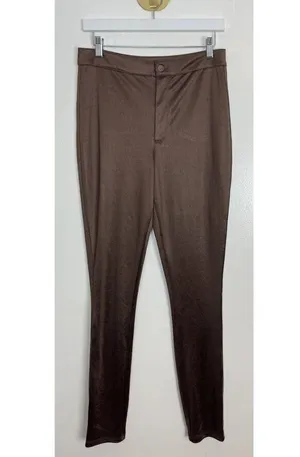 SKIMS Disco Skinny Pants in Cocoa Size Large thumbnail 5