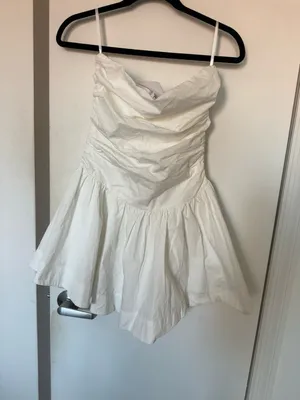 Revolve NIA Currant Dress White Strapless Mini Dress Size Small NWT thumbnail 2
