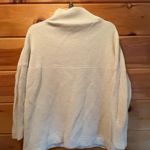 Free People Cream Cowl Neck Sweater thumbnail 5