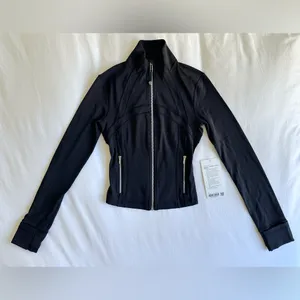 NWT Lululemon Define Cropped Jacket *Nulu - Black / Mirror Silver - 2 thumbnail 8