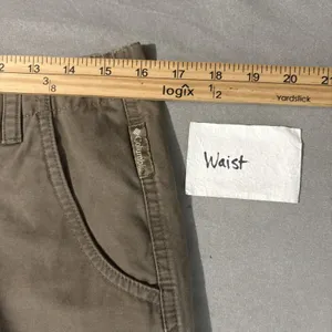 Columbia Canvas Shorts Womens Size 10 Khaki Brown Hiking Gorpcore Granola Girl thumbnail 6