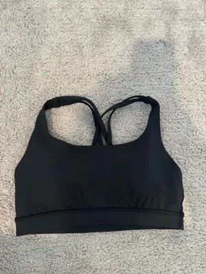 Black Lululemon Energy Bra  thumbnail 2