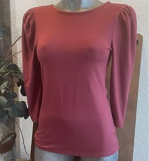 Express Puff Sleeve Top Size M thumbnail 1