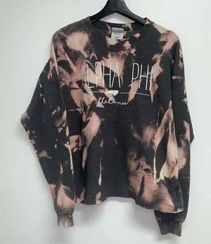 Alpha Phi Theta Un Sorority Tie Dye Sweatshirt Appalachian State University thumbnail 1