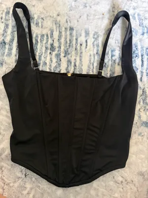 Black Corset Windsor Top thumbnail 1