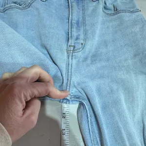 Abercrombie & Fitch Ultra High Rise Ankle Straight Jeans Distressed Size 25‎ thumbnail 12