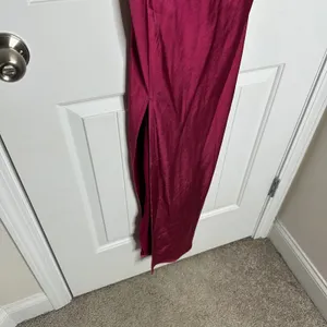 Lioness princess polly pink plunging‎ satin midi dress small open back party thumbnail 5