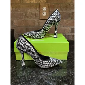 Sam Edelman Antonia Black Glitz I3397M1001 Women's Size 8.5 Rhinestones Disco thumbnail 2